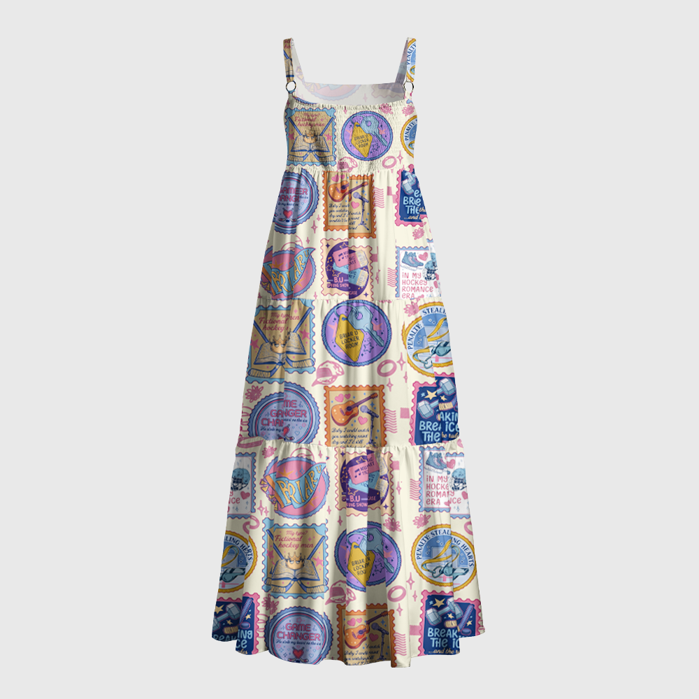 Pagewings Hockey Stamps Maxi Dress