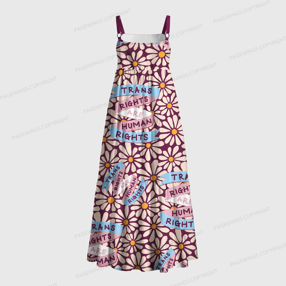 Pagewings Trans Rights Are Human Rights Maxi Dress