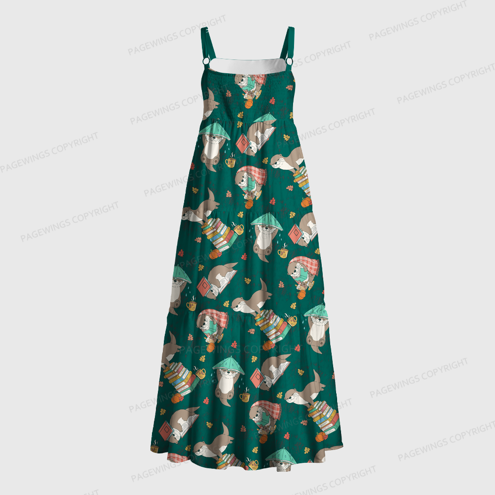 Pagewings Forest Readers Maxi Dress