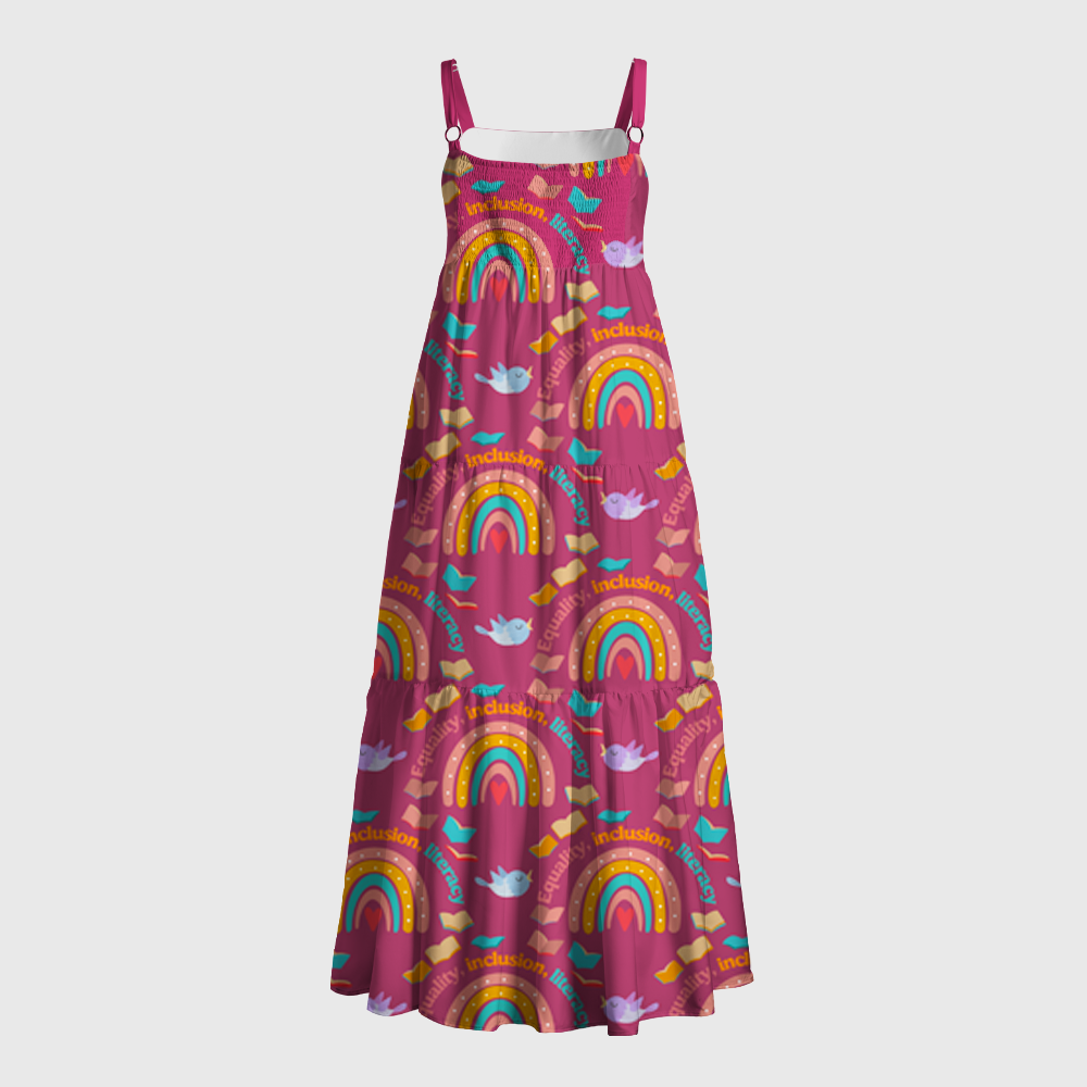 Pagewings Equality Inclusion Literacy Maxi Dress