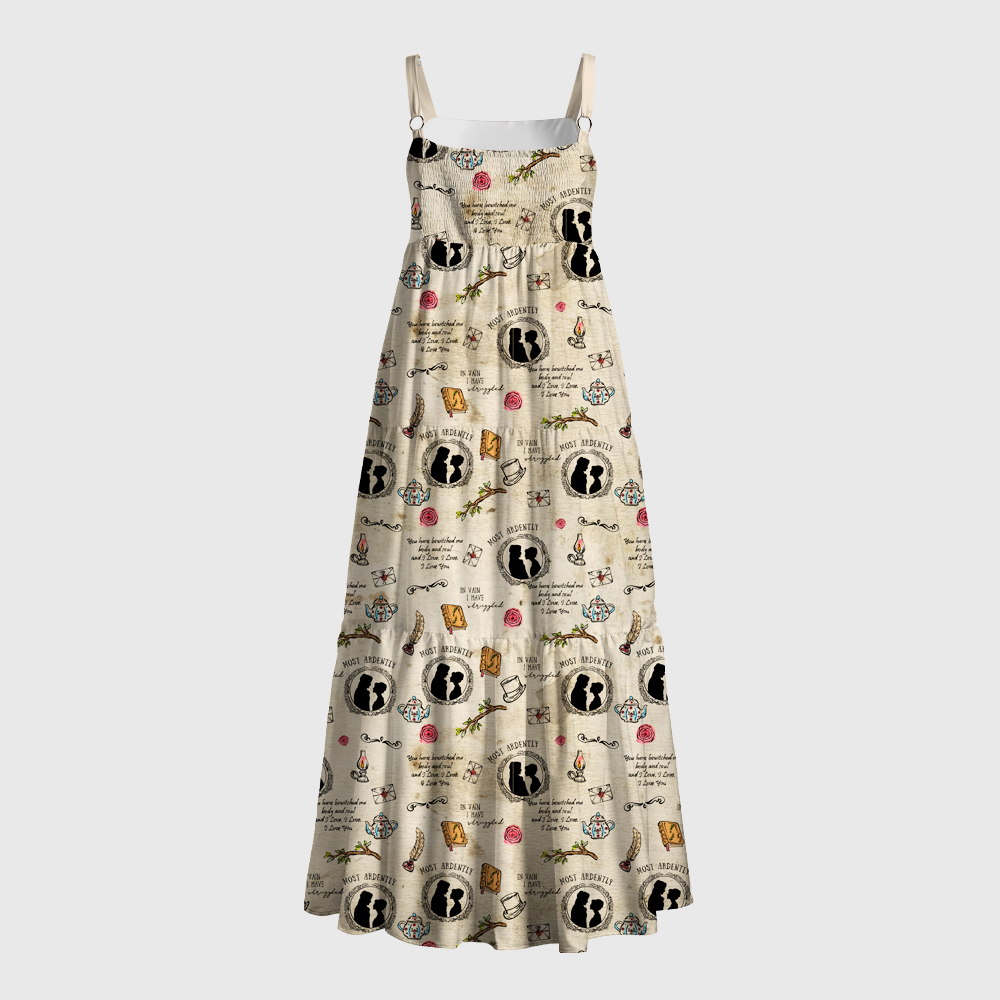 Pagewings Square Neck Most Ardently Maxi Dress