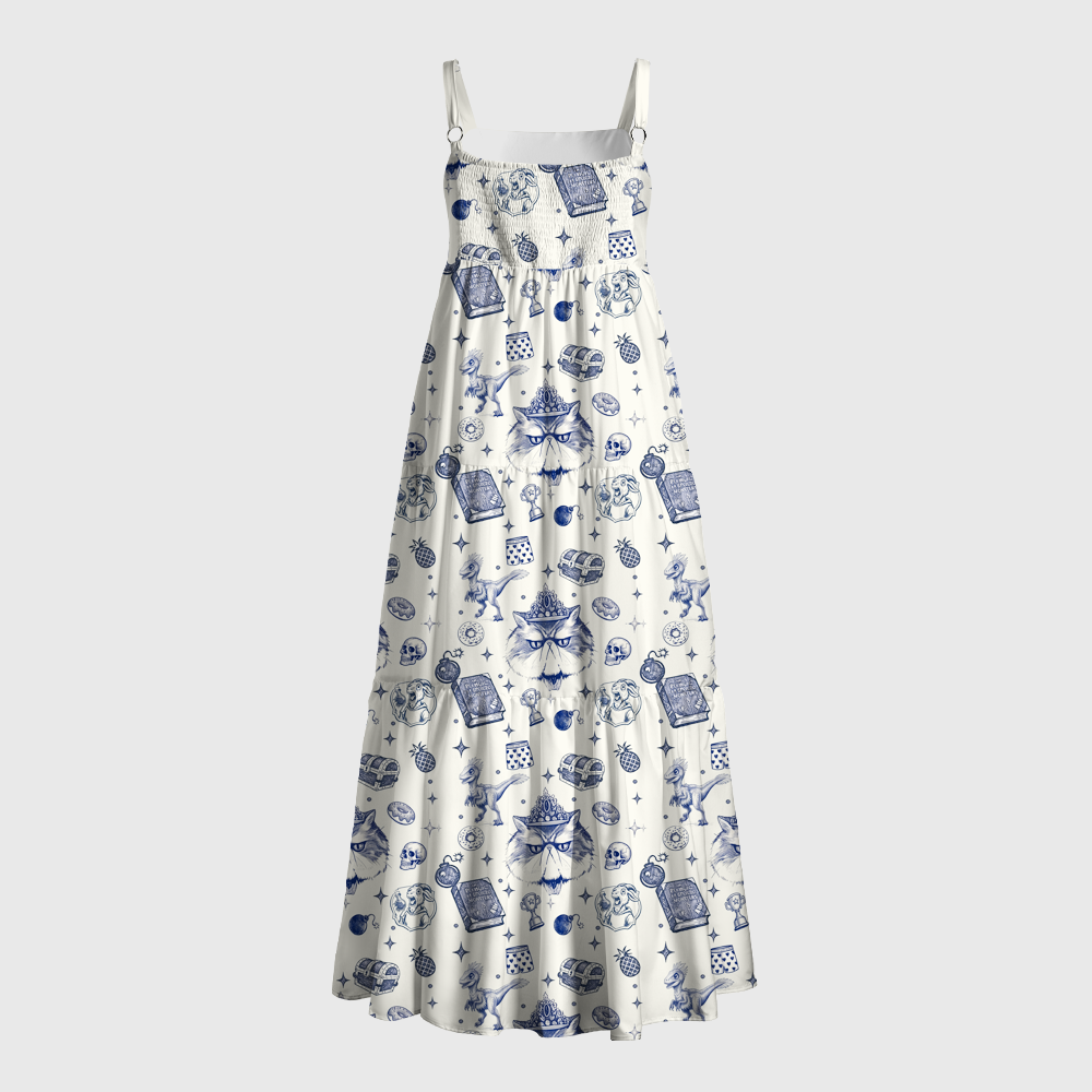 Pagewings Square Neck This Is An Outrage Maxi Dress