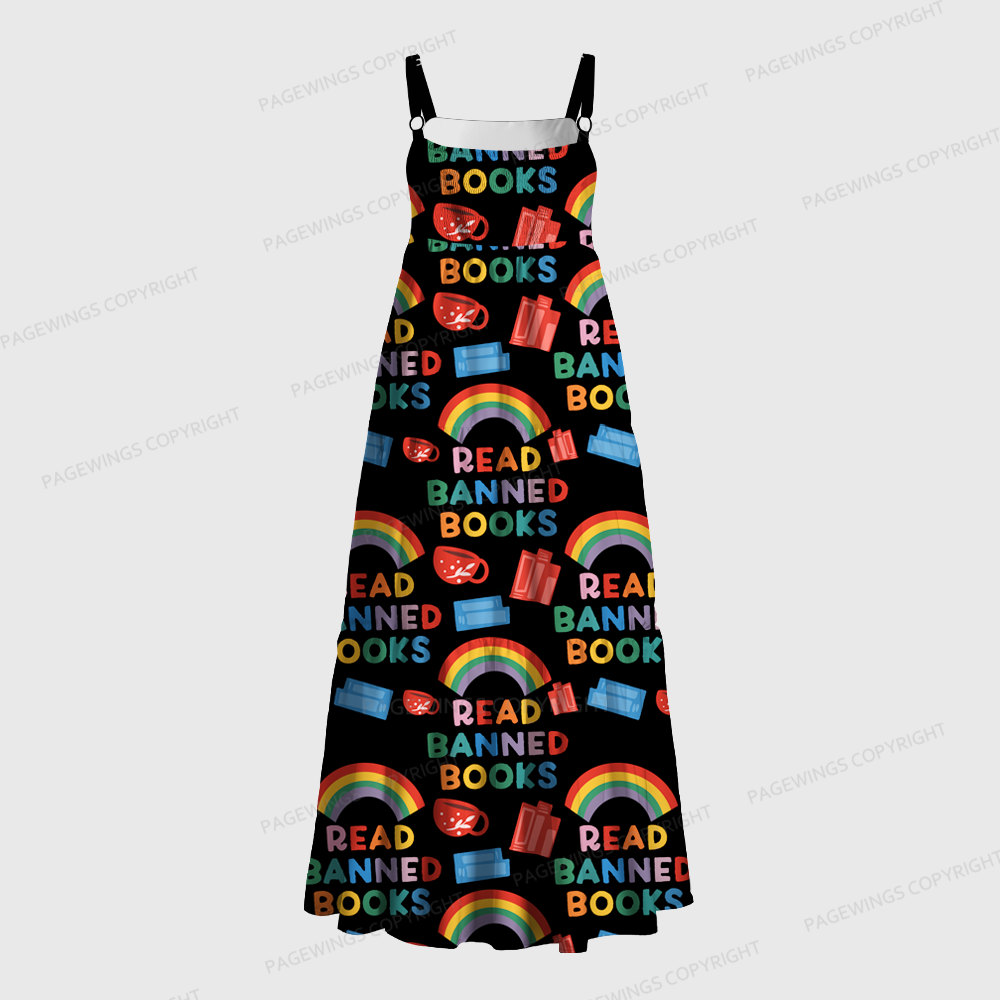 Pagewings Read Banned Books Rainbow Reading Month Maxi Dress