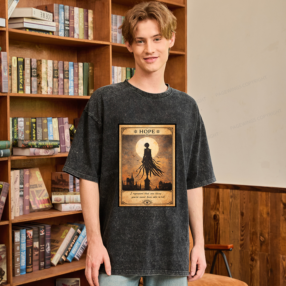 Pagewings Hope Unisex Washed T-shirt
