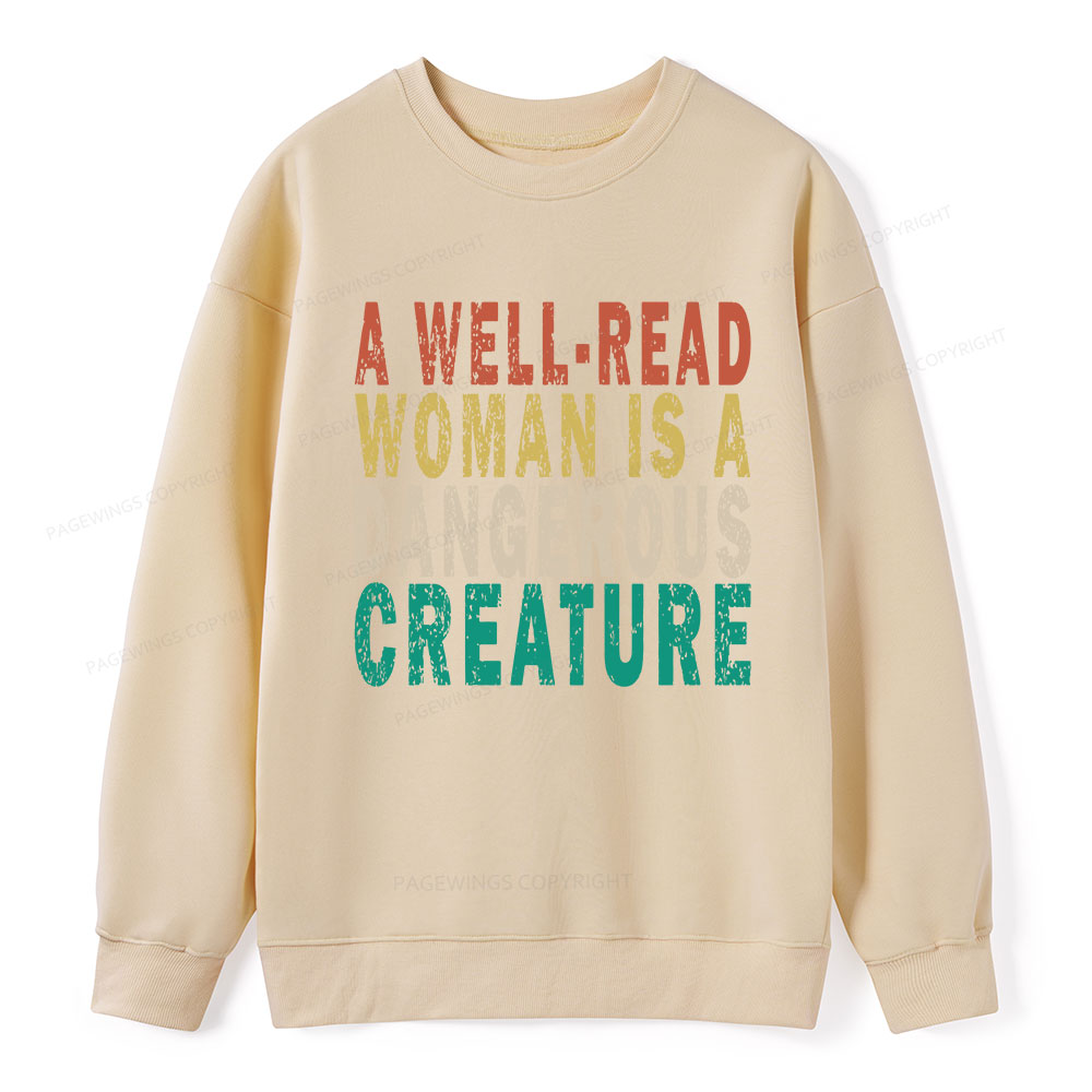 Pagewings A Well-Read Woman Is A Dangerous Creature Unisex Classic Sweatshirt