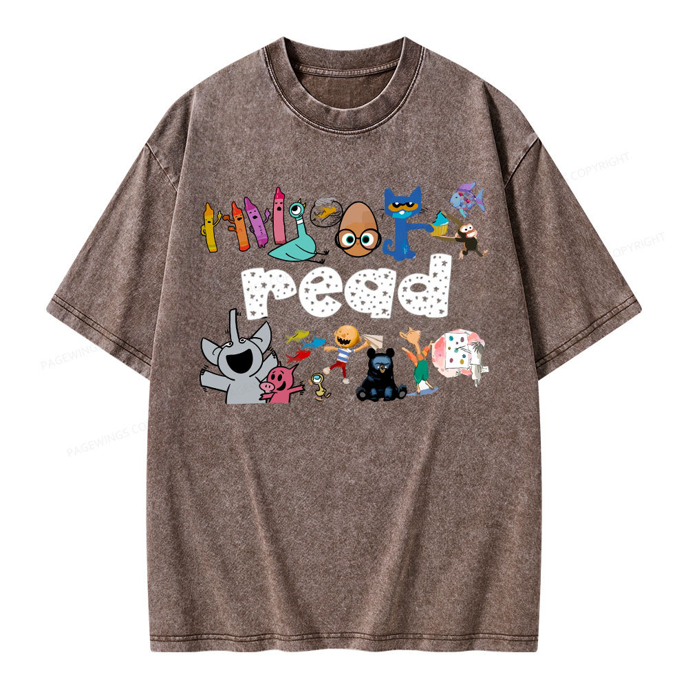 Pagewings Teacher Life Shirt, Teacher Shirt Unisex Washed T-shirt