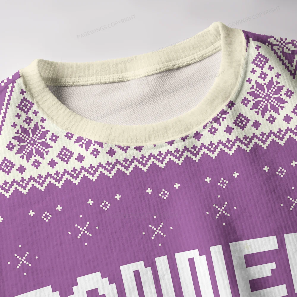 Pagewings Banned Book Tour Unisex Ugly Knit Sweatshirt