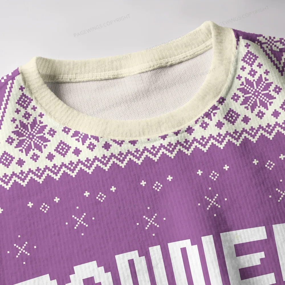 Pagewings Banned Book Tour Unisex Ugly Knit Sweatshirt