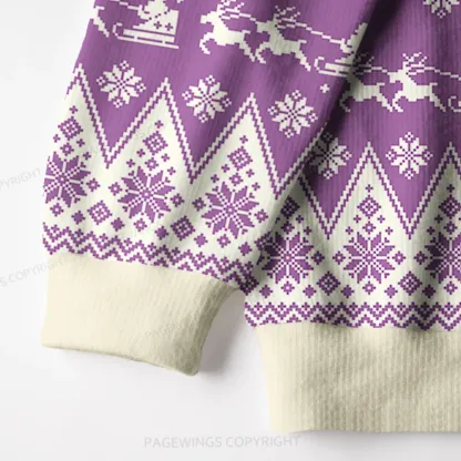 Pagewings Banned Book Tour Unisex Ugly Knit Sweatshirt