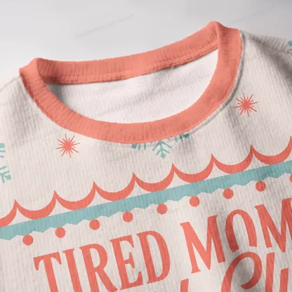 Pagewings Tired Moms Book Club Unisex Ugly Knit Sweatshirt