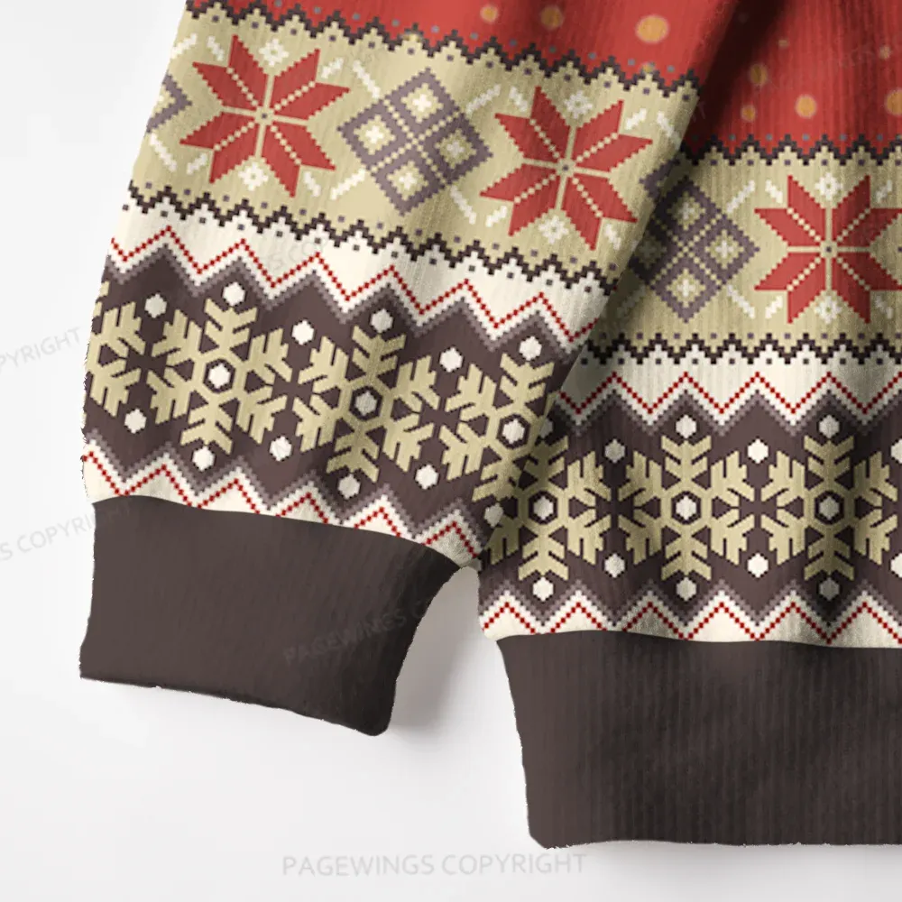 Pagewings I Require Books Unisex Ugly Knit Sweatshirt