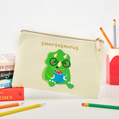 Pagewing Smart Dinosaur Is Reading Seriously Pouch