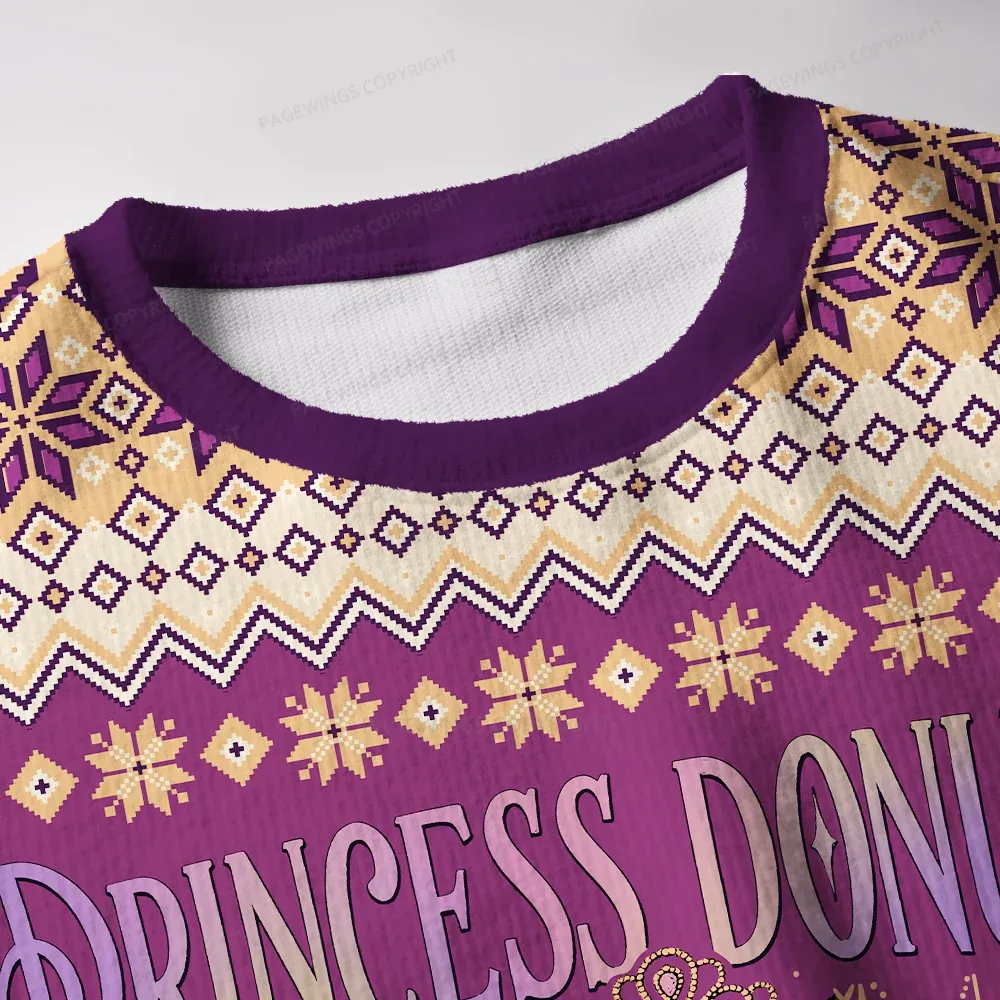 Pagewings The Queen Anne Chonk  Unisex Ugly Knit Sweatshirt