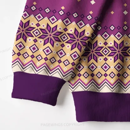 Pagewings The Queen Anne Chonk  Unisex Ugly Knit Sweatshirt