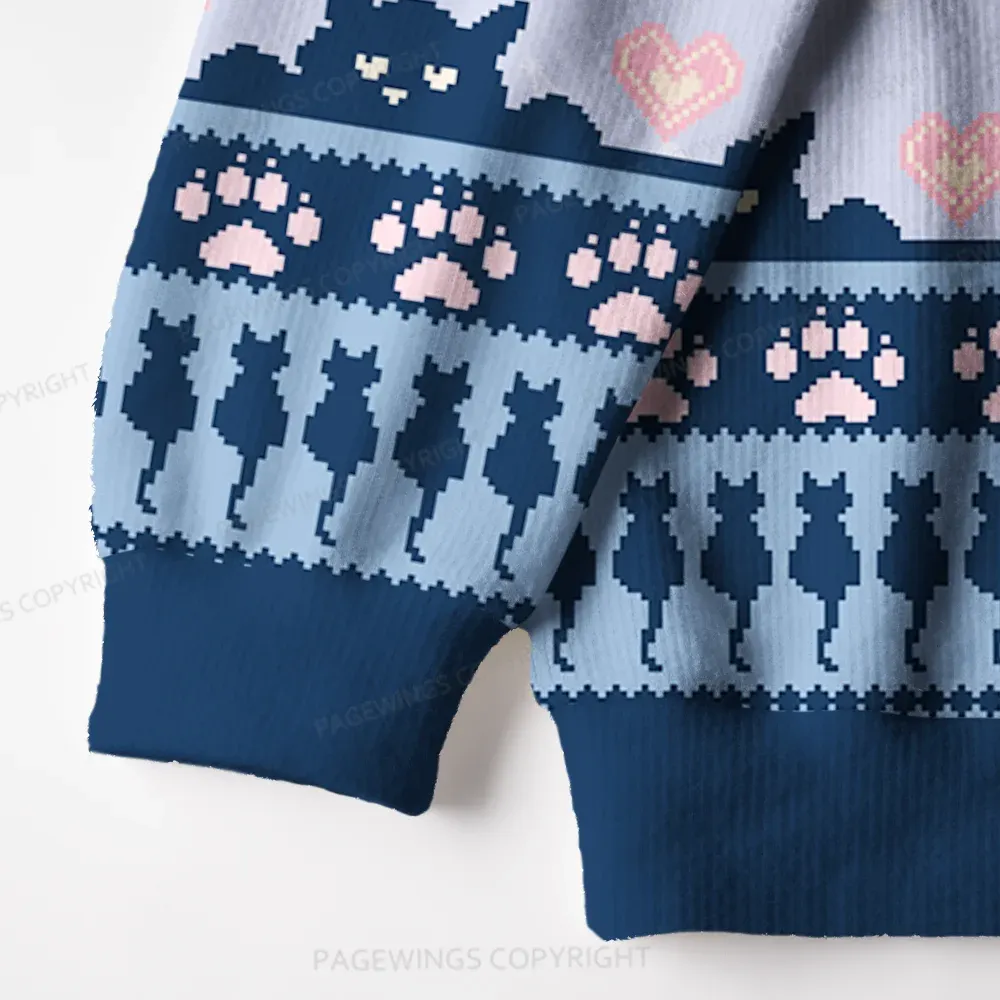 Pagewings How To Buy New Books Unisex Ugly Knit Sweatshirt