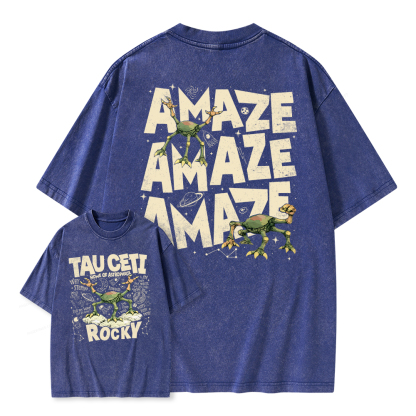 Pagewings Rocky Tau Ceti Home of Astrophage Unisex Washed T-shirt