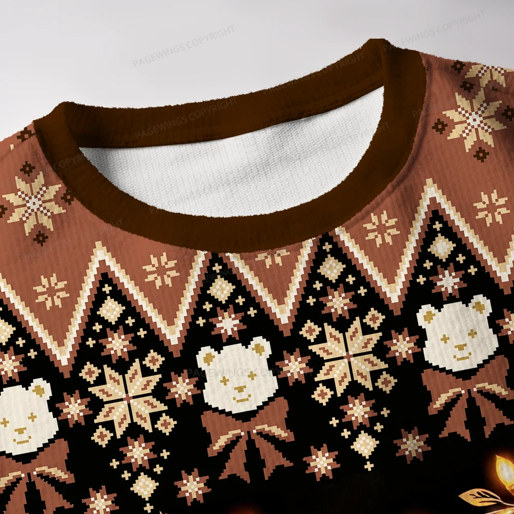 Pagewings Protect Public Education Unisex Ugly Knit Sweatshirt