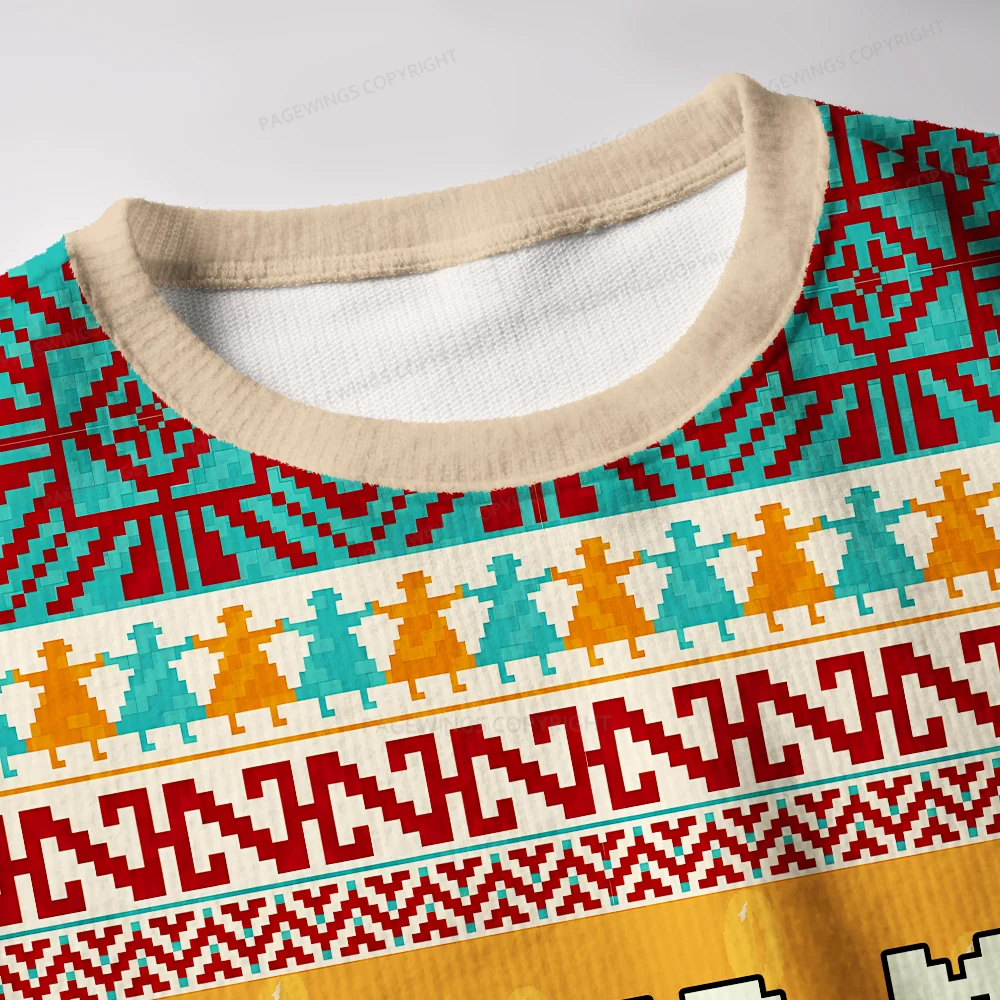 Pagewings I Am No Man Unisex Ugly Knit Sweatshirt