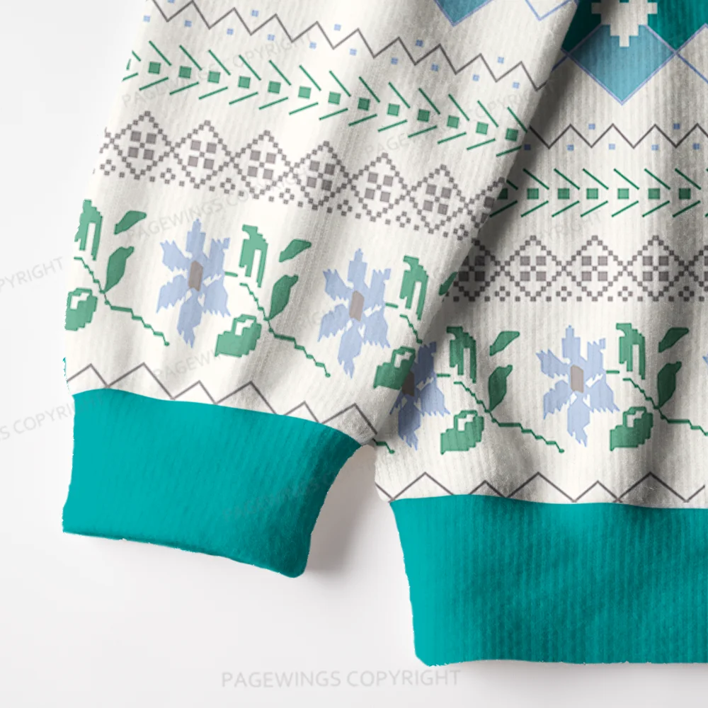 Pagewings You Had Me At Trigger Warnings Unisex Ugly Knit Sweatshirt