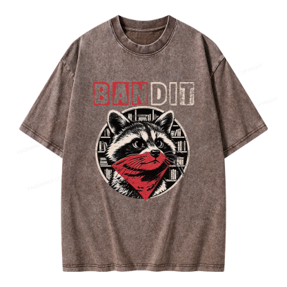 Pagewings Book Bandit Unisex Washed T-shirt