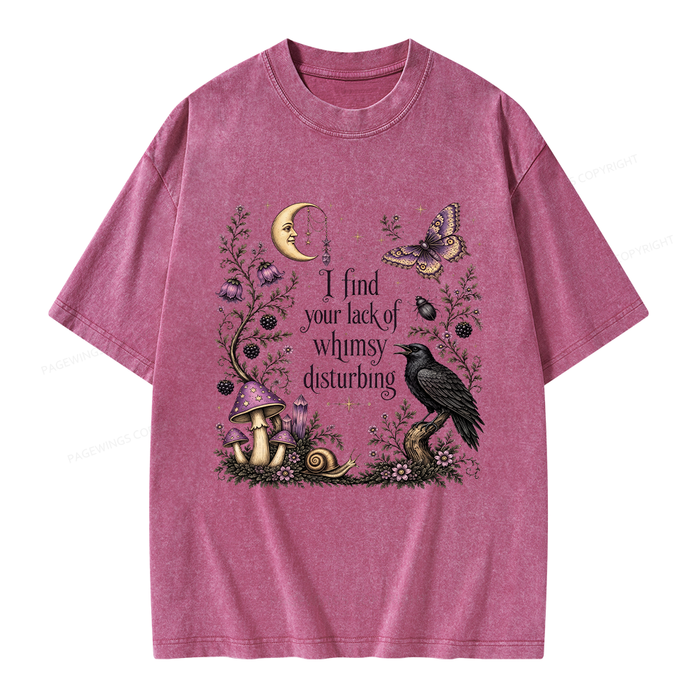 Pagewings Lack of Whimsy Unisex Washed T-shirt