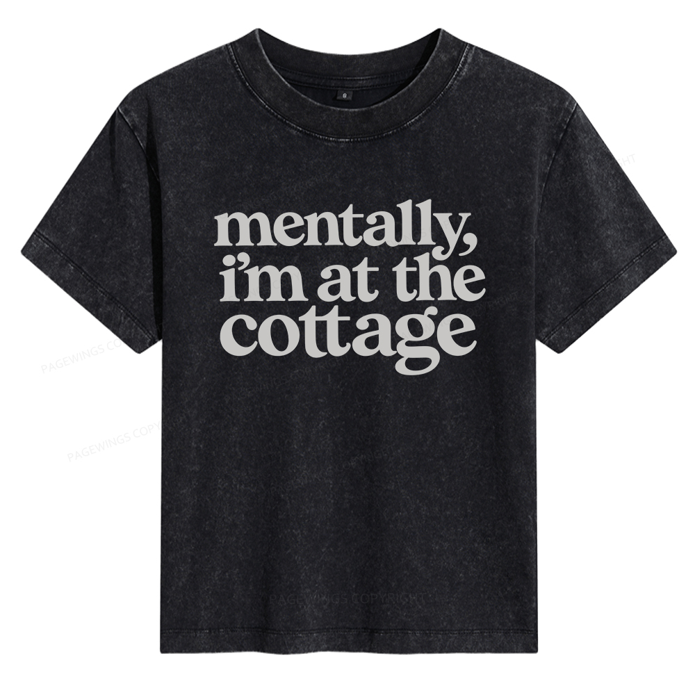 Pagewings At The Cottage Women's Washed T-shirt