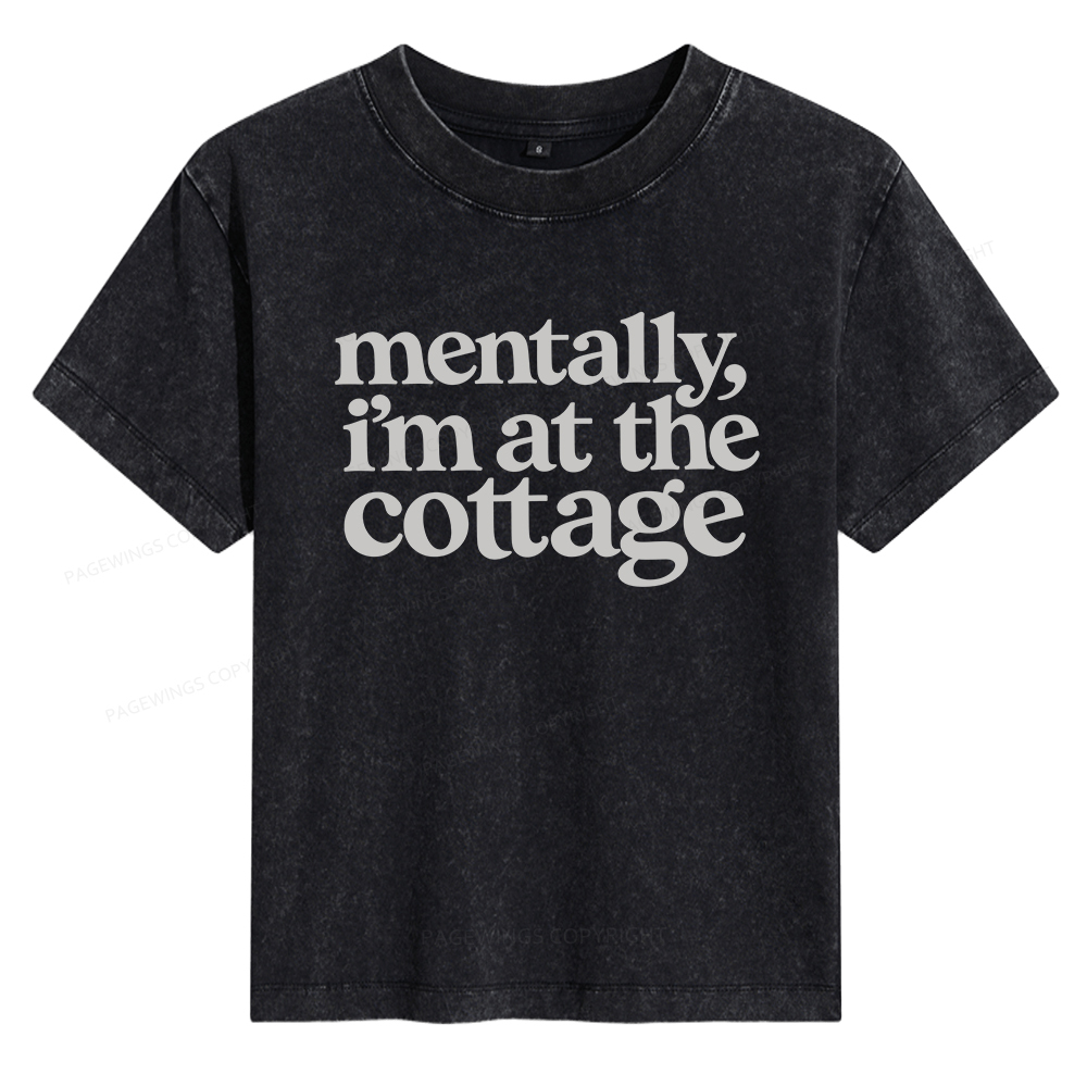 Pagewings At The Cottage Women's Washed T-shirt