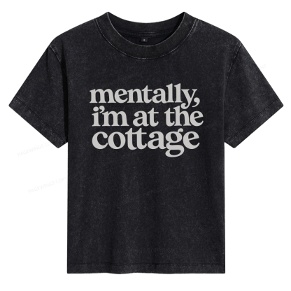 Pagewings At The Cottage Women's Washed T-shirt