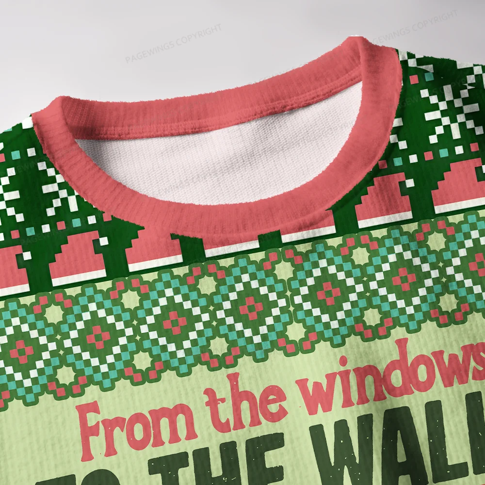 Pagewings I’m About To Deck These Halls Unisex Ugly Knit Sweatshirt