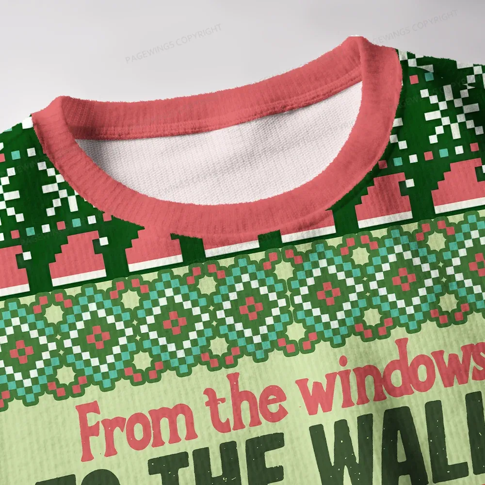 Pagewings I’m About To Deck These Halls Unisex Ugly Knit Sweatshirt