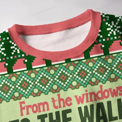 Pagewings I’m About To Deck These Halls Unisex Ugly Knit Sweatshirt