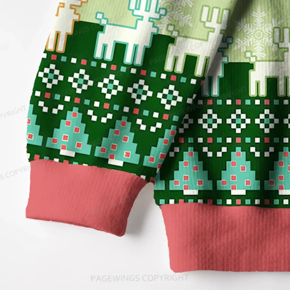 Pagewings I’m About To Deck These Halls Unisex Ugly Knit Sweatshirt