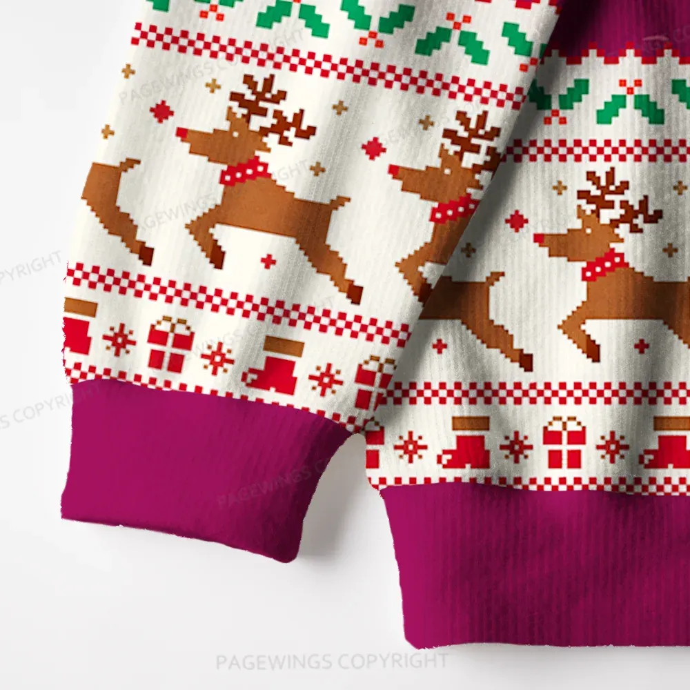 Pagewings Silly Goose Book Club Unisex Ugly Knit Sweatshirt