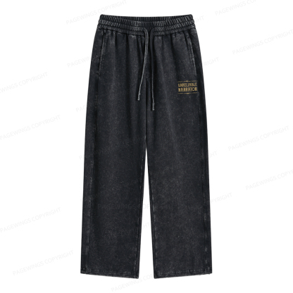 Pagewings Unreliable Narrator Unisex Washed Sweatpants