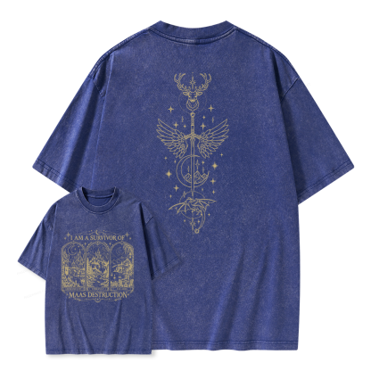 Pagewings Fantasy Book Lover Unisex Washed T-shirt