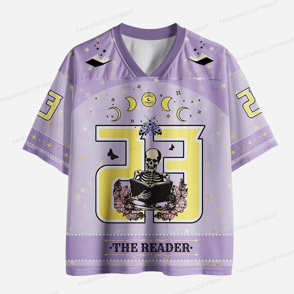 Pagewings The Reader Unisex Mesh Jersey