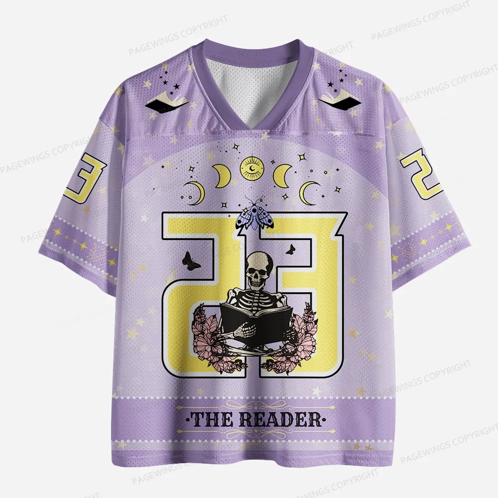 Pagewings The Reader Unisex Mesh Jersey