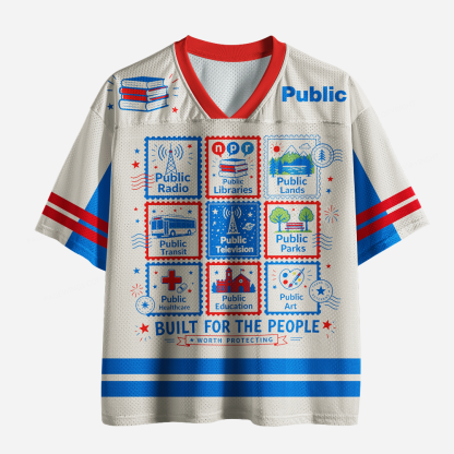 Pagewings Public Libraries Unisex Mesh Jersey