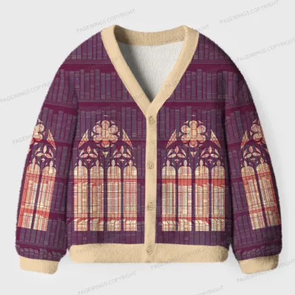 Pagewings Library Unisex Ugly Cardigan Sweaters