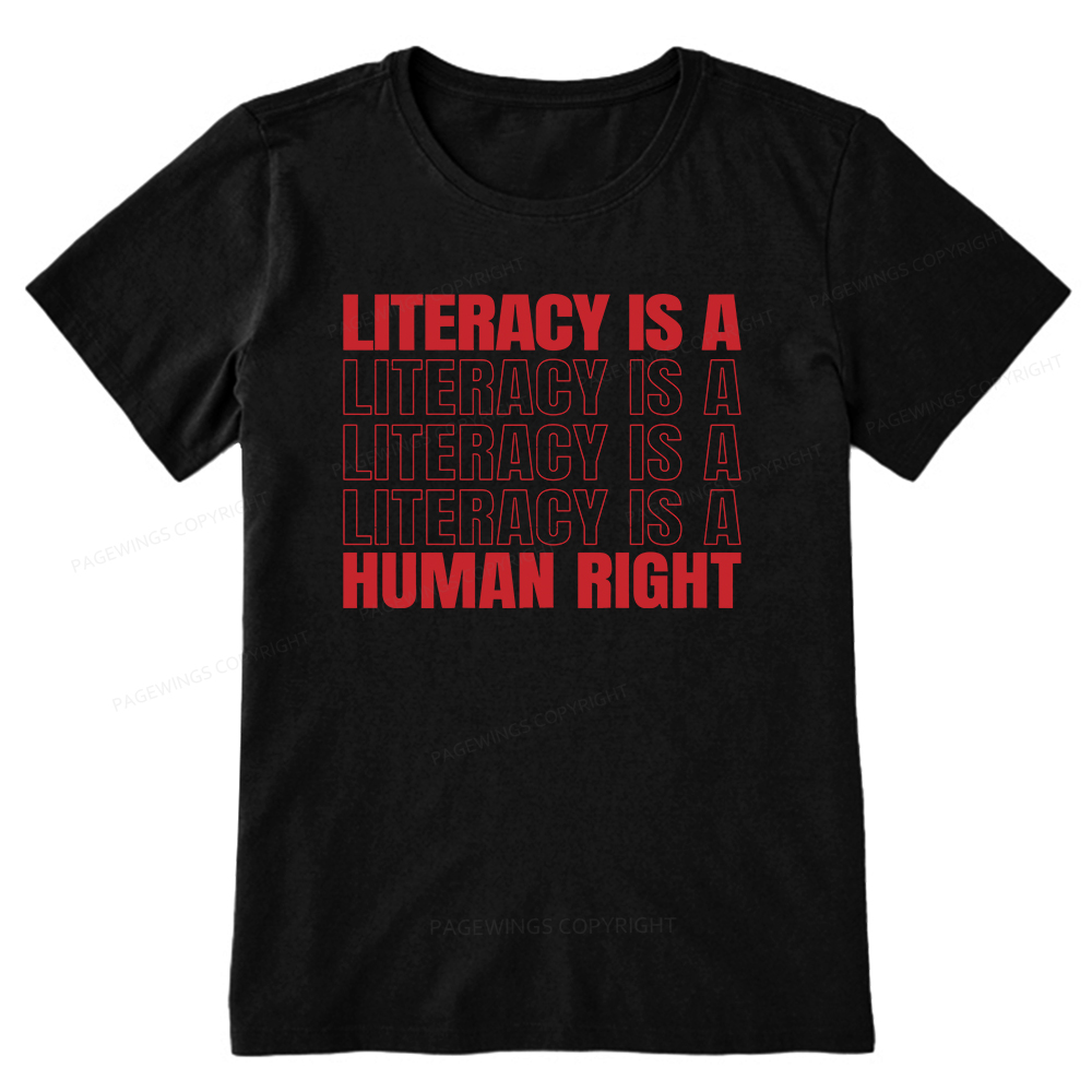 Pagewings Literacy Is A Human Right Unisex Classic T-shirt