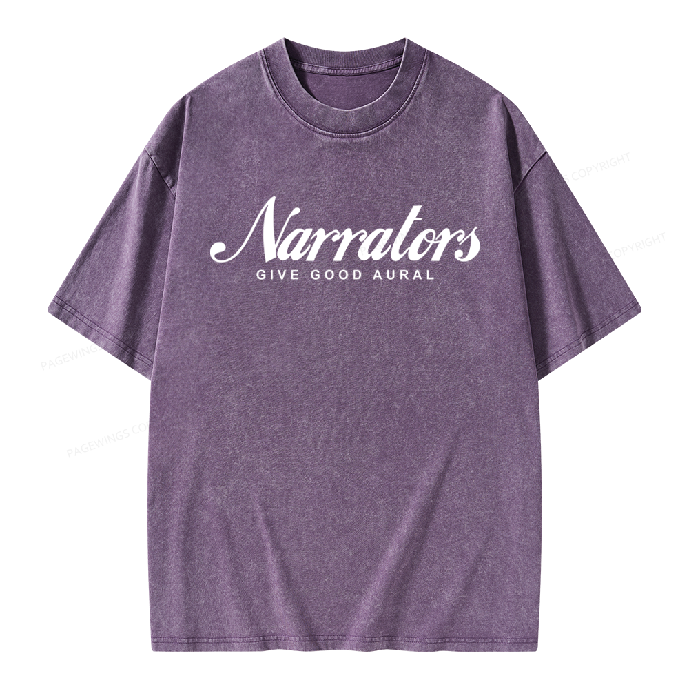 Pagewings Narrators Unisex Washed T-shirt