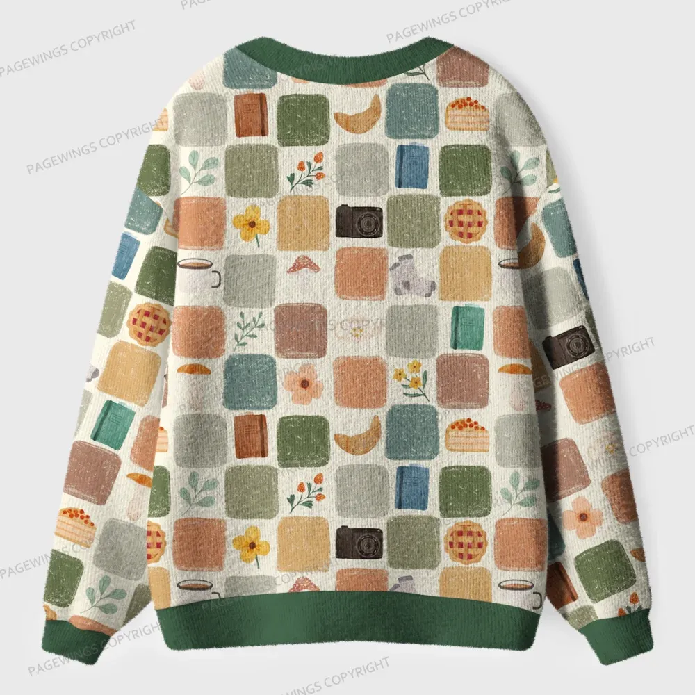 Pagewings Bookish Unisex Ugly Cardigan Sweaters