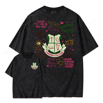 Pagewings Romance Novel Lover Unisex Washed T-shirt