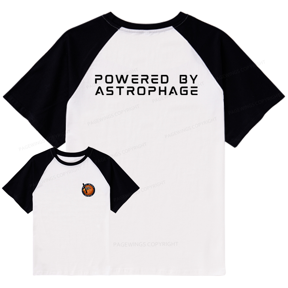 Pagewings Powered By Astrophage Raglan T-shirt