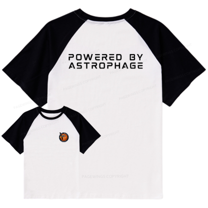 Pagewings Powered By Astrophage Raglan T-shirt