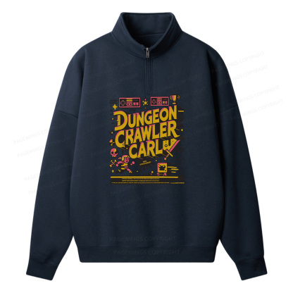 Pagewings Book New Achievement Unisex Half Zip Fleece Sweatshirt 