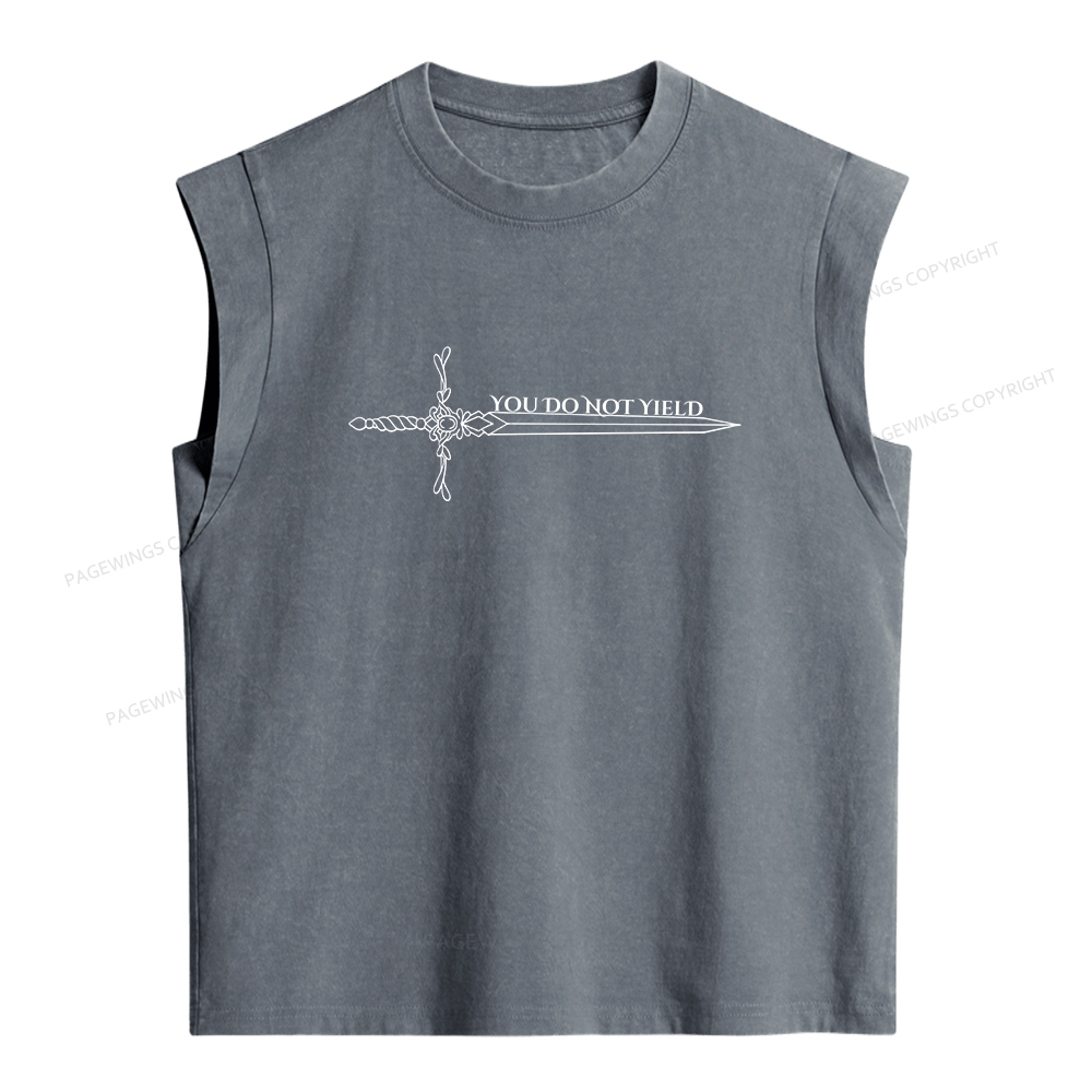 Pagewings You Do Not Yield Women's Washed Tank Top