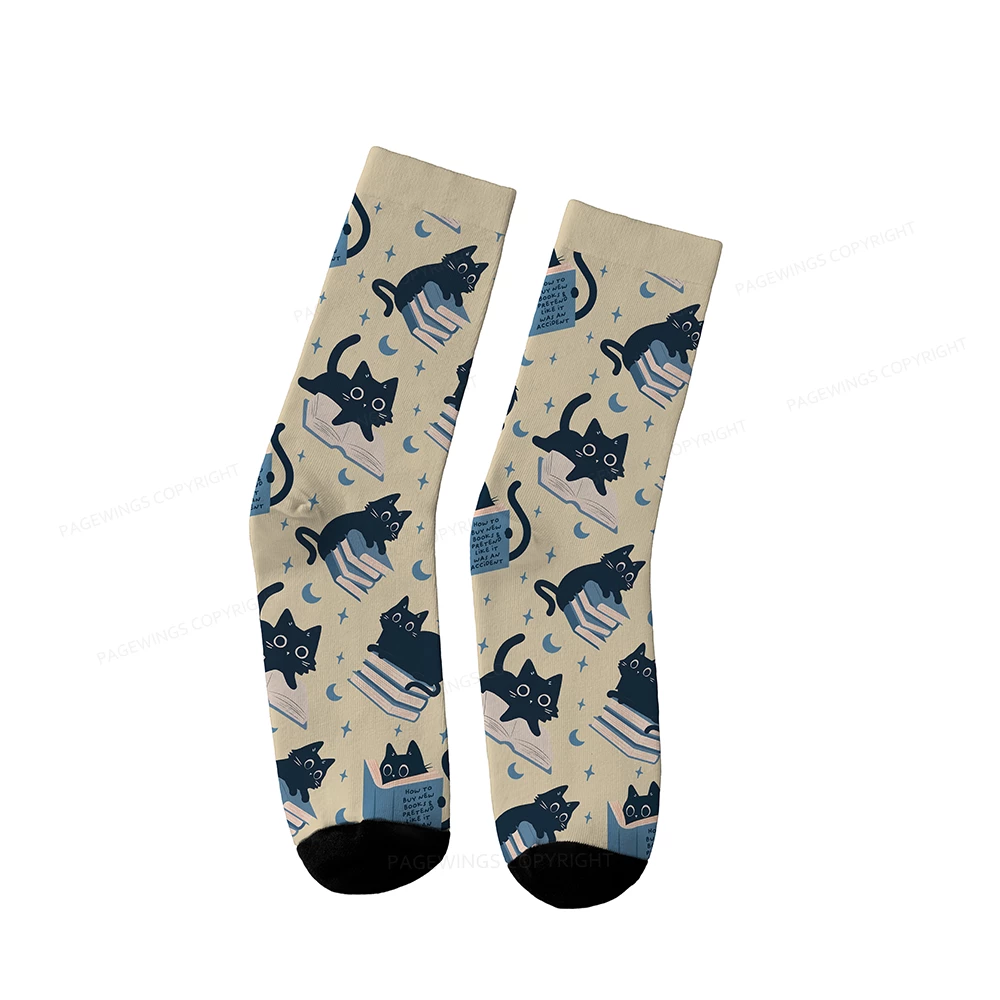 Pagewings Anitisocial Book Club Socks