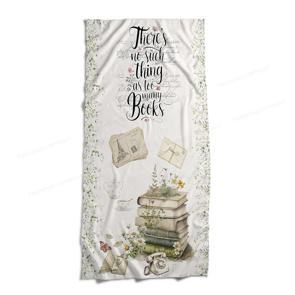 Pagewings There's No Such Thing As Too Many Books Blanket