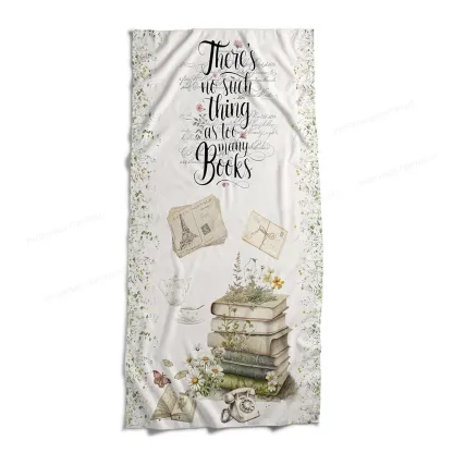 Pagewings There's No Such Thing As Too Many Books Blanket